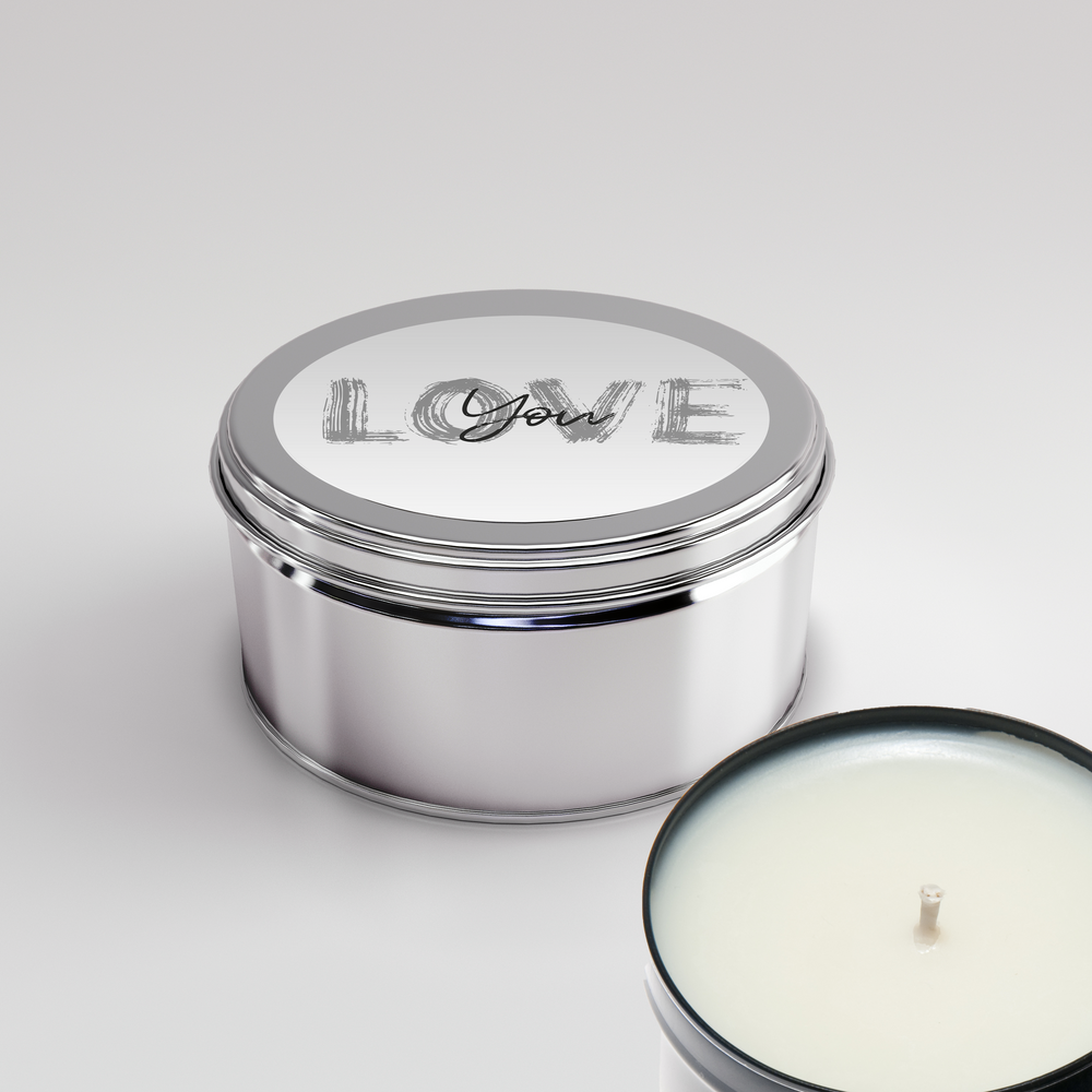 Love You Metal Jar Candle #1 image